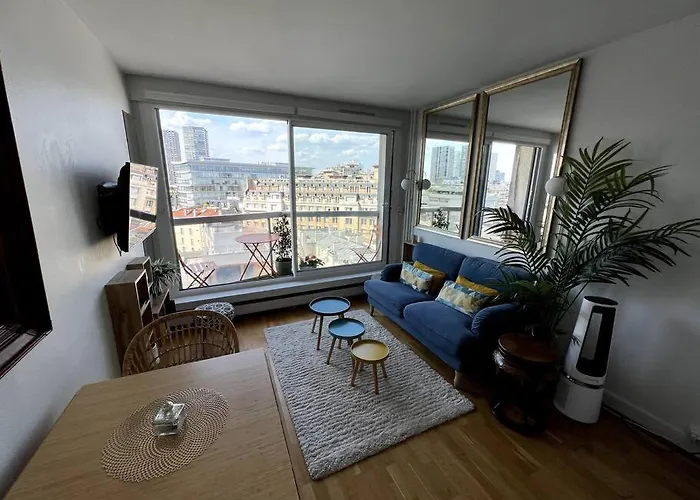 Tour Eiffel - Vue Imprenable Au-dessus Des Toits, Balcon * Párizs