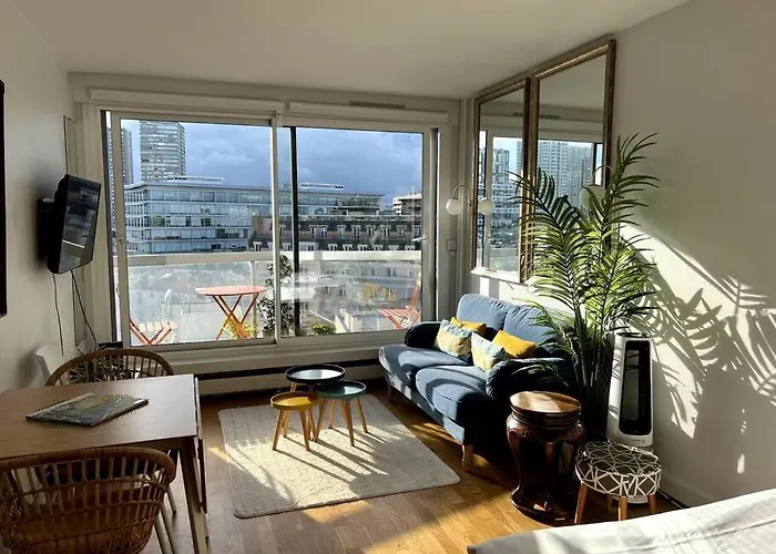 Apartman Tour Eiffel - Vue Imprenable Au-dessus Des Toits, Balcon