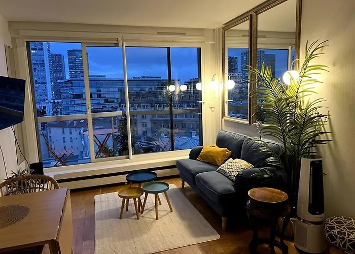 Tour Eiffel - Vue Imprenable Au-dessus Des Toits, Balcon Apartman Párizs