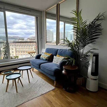 公寓 Tour Eiffel - Vue Imprenable Au-dessus Des Toits, Balcon *