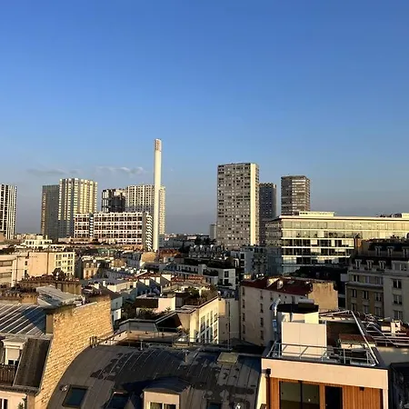 Tour Eiffel - Vue Imprenable Au-dessus Des Toits, Balcon 公寓 巴黎