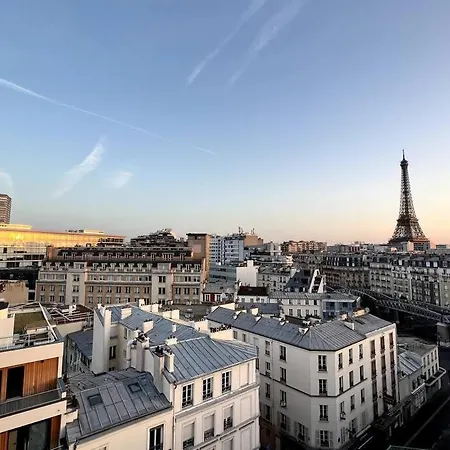 公寓 Tour Eiffel - Vue Imprenable Au-dessus Des Toits, Balcon *