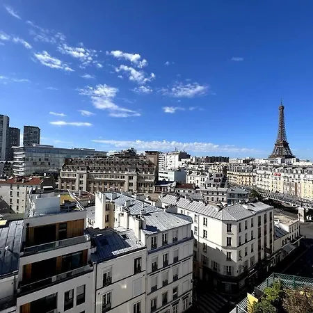 Tour Eiffel - Vue Imprenable Au-dessus Des Toits, Balcon 巴黎